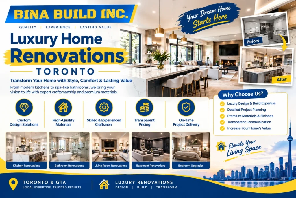 Luxury Home Renovations Toronto: Ideas, Costs, and Design Trends